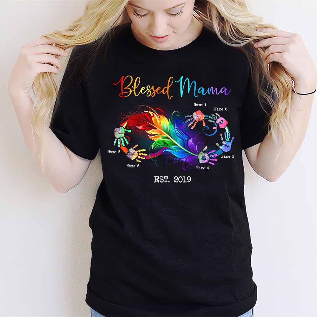 Blessed Mama - Gift for mom, grandma - Personalized T-shirt And Hoodie