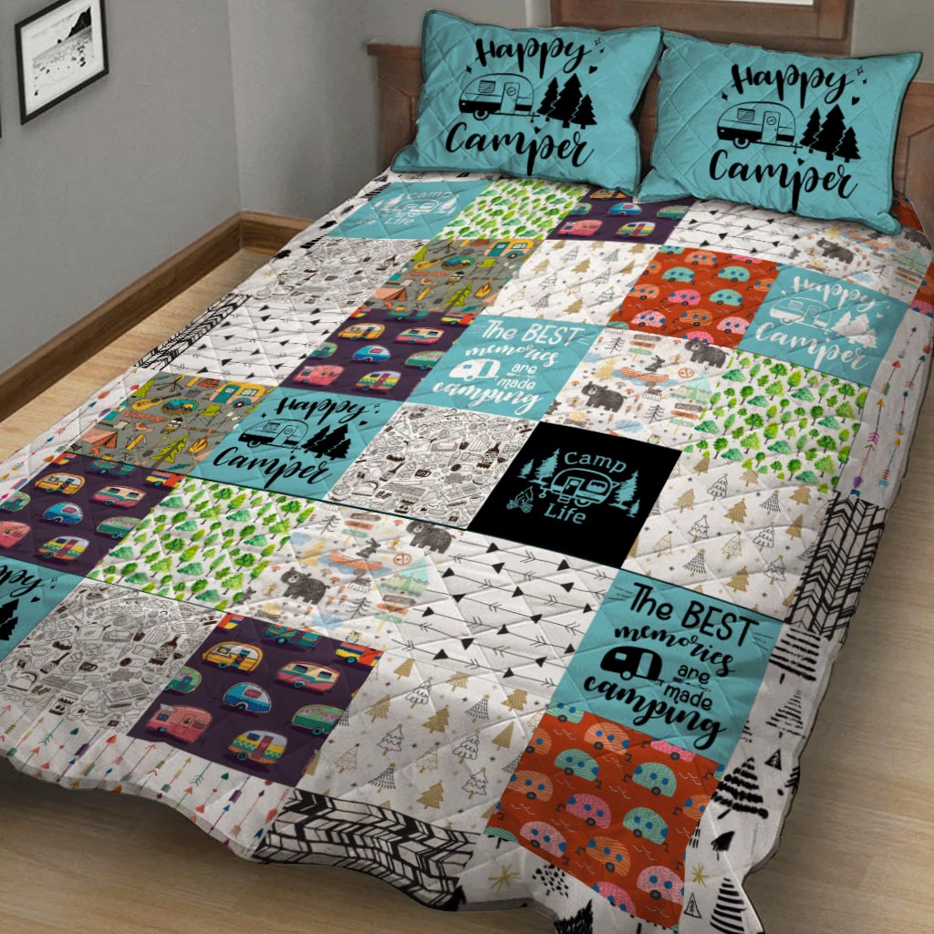 Happy Camper - Camping Quilt Set 112021