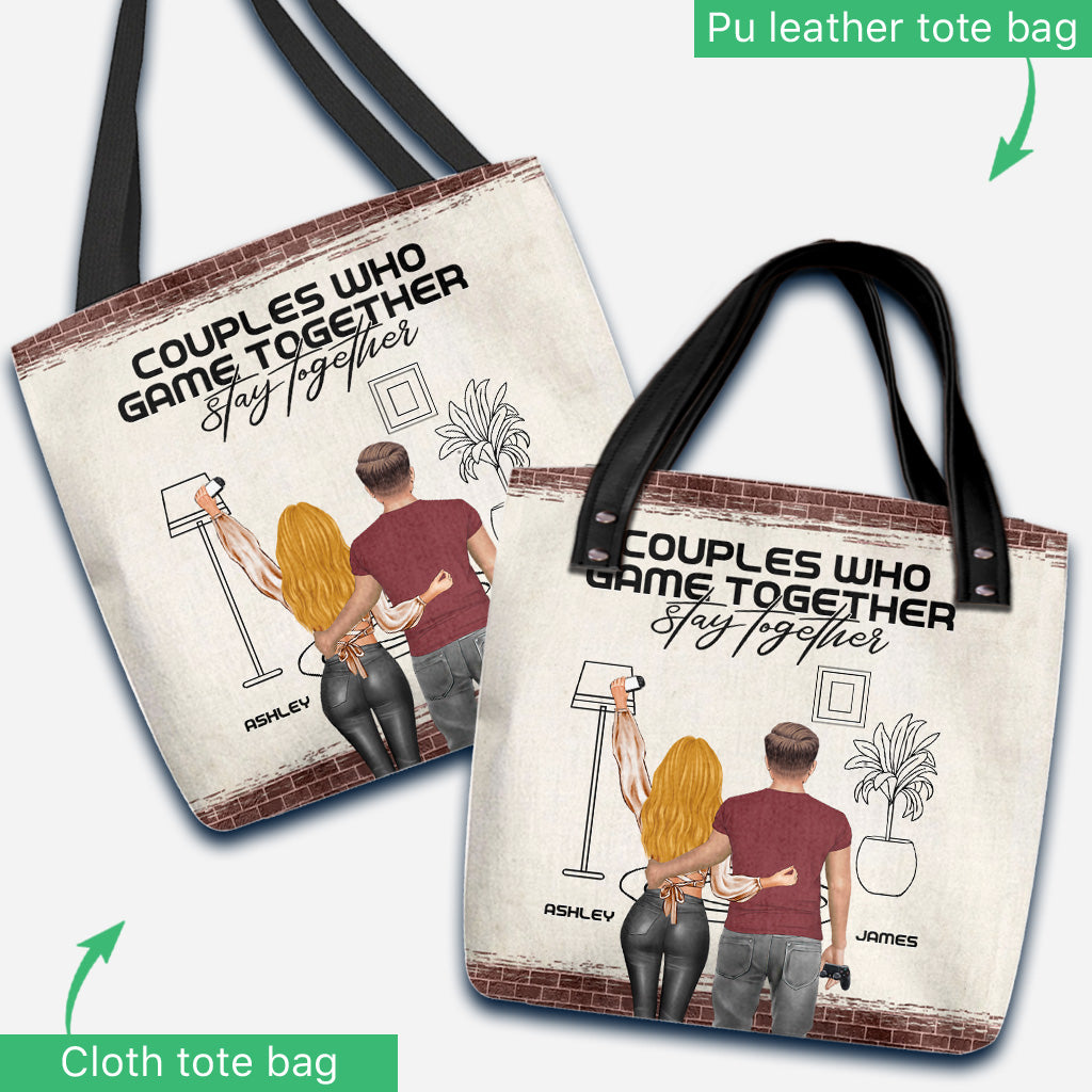Couples Who Game Together Stay Together - Personalized Video Game Tote Bag