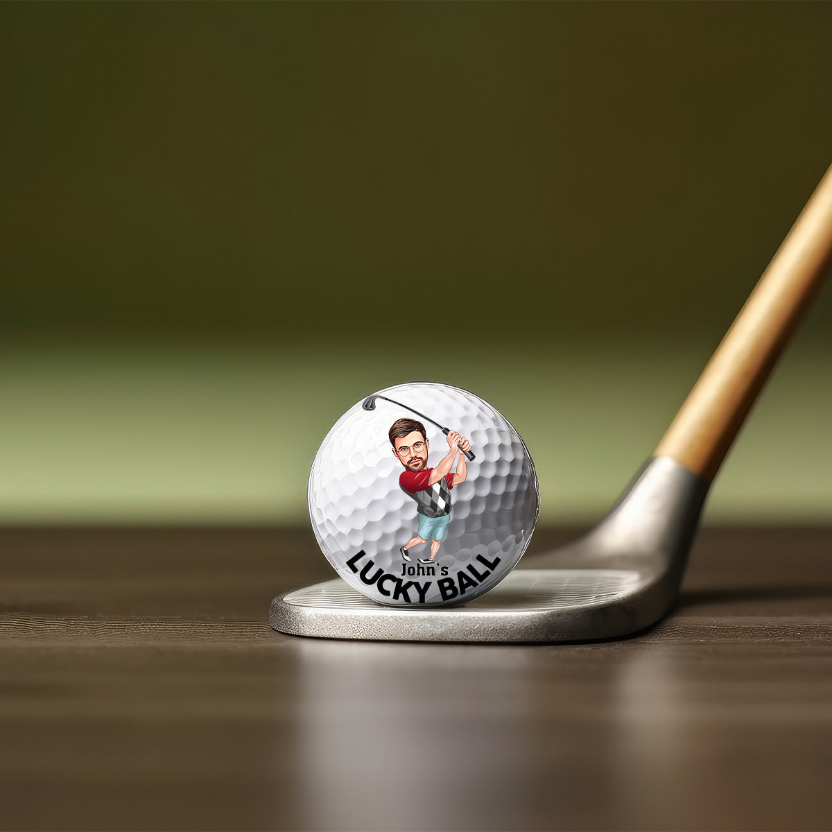 Lucky Ball - Golf gift for dad, him, grandpa, husband - Personalized Golf Ball