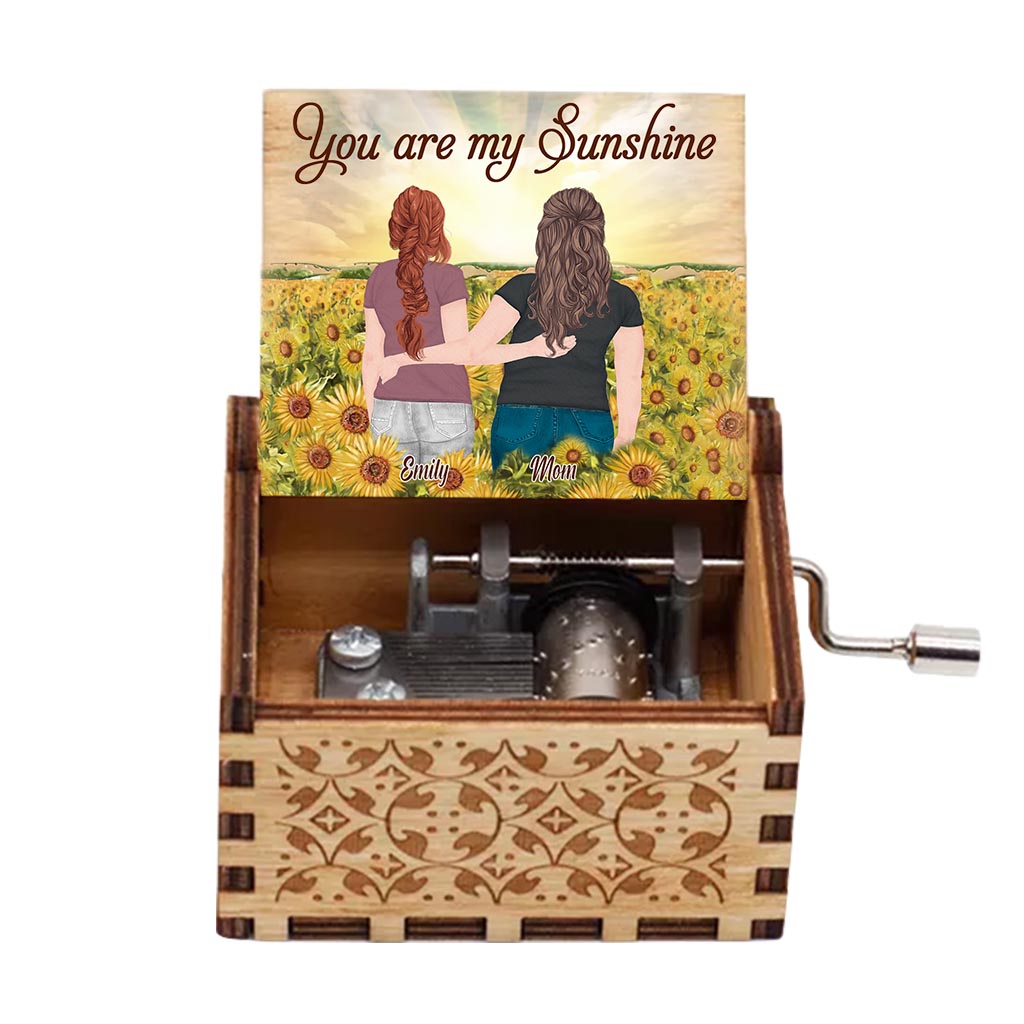 You're My Sunshine - Personalized Mother's Day Mother Hand Crank Music Box