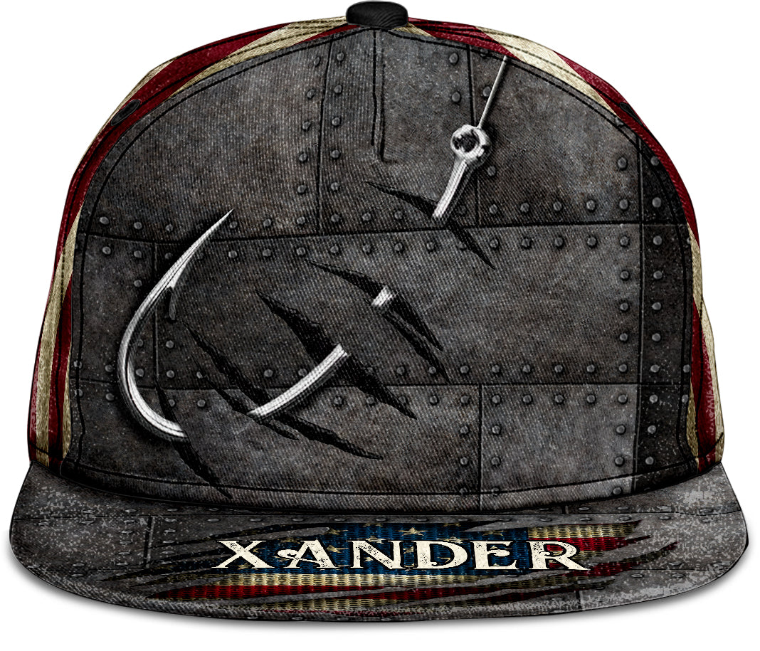 Casquette de pêche personnalisée avec un design original en forme d'hameçon