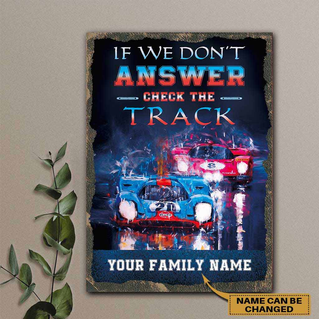 If We Don't Answer - Racing Personalized Rectangle Metal Sign