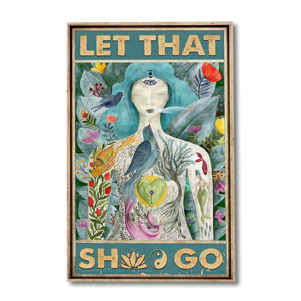 Lâchez prise - Toile et affiche de yoga