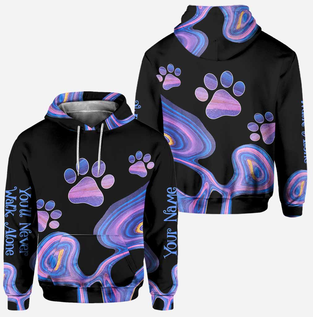 Dog Lovers You'll Never Walk Alone - Personalized Hoodie and Leggings