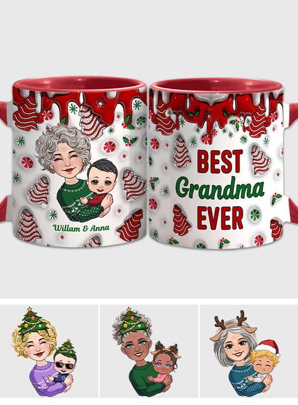 Meilleure grand-mère du monde - Cadeau pour grand-mère - Mug personnalisé