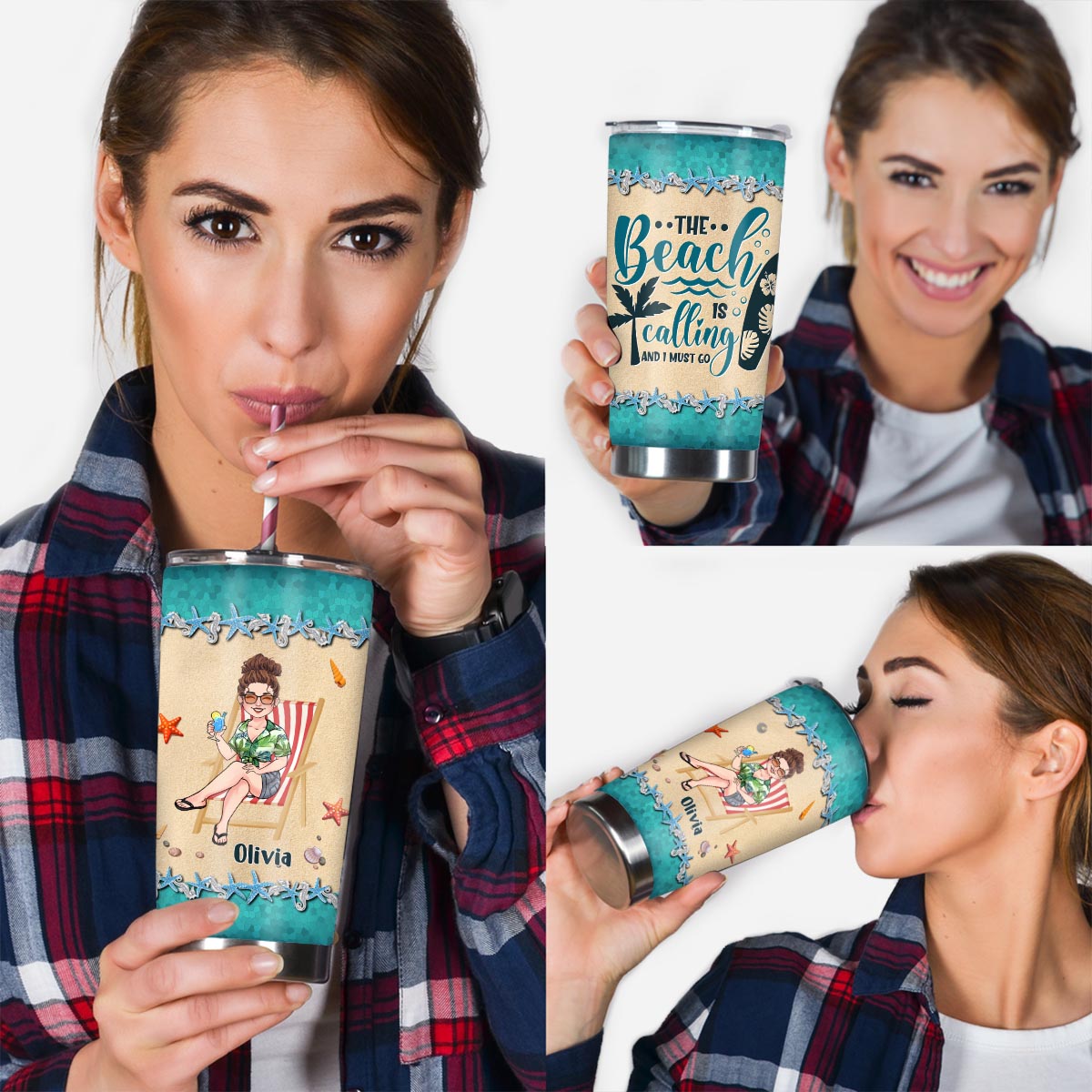 Life Is Better At The Beach - Personalized Sea Lover Tumbler