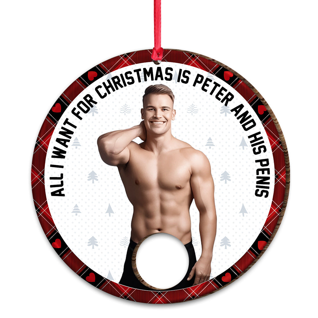 All I Want For Christmas - Personalized Couple Ornament