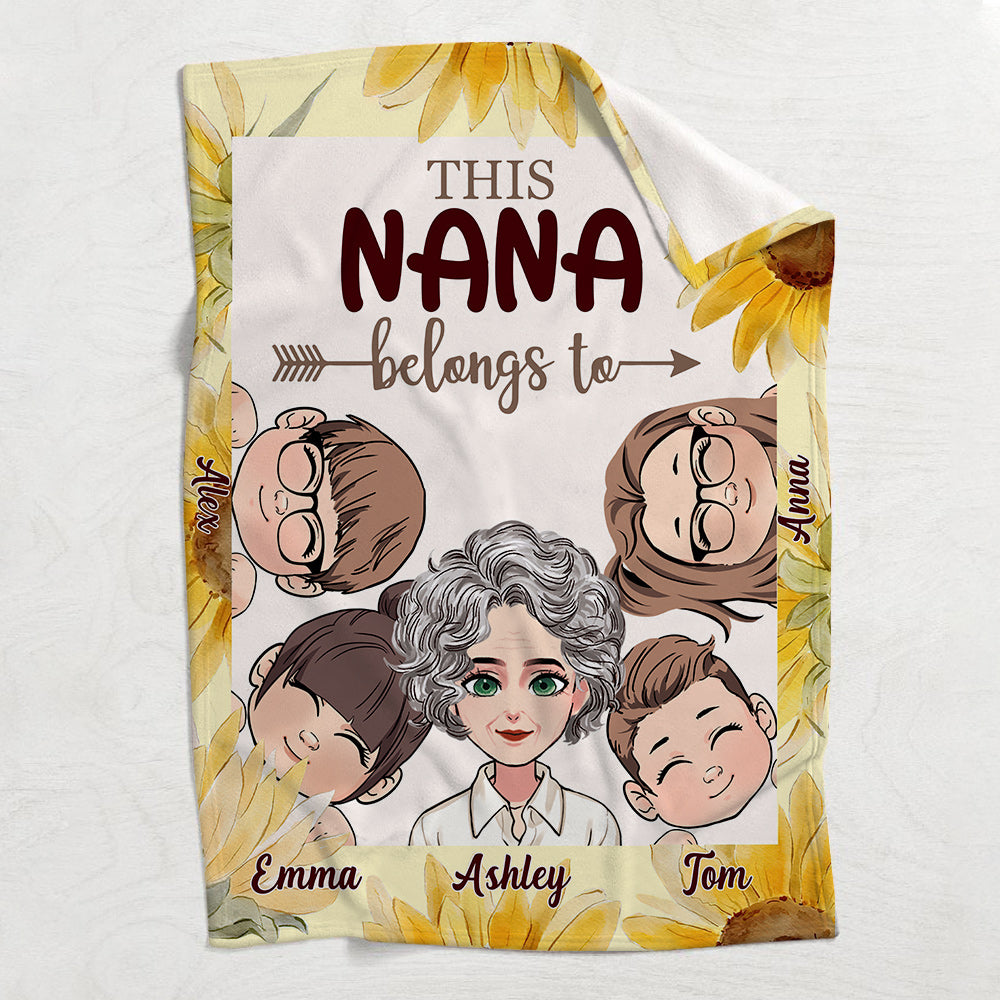 This Grandma Belongs To - Personalized Mother Blanket