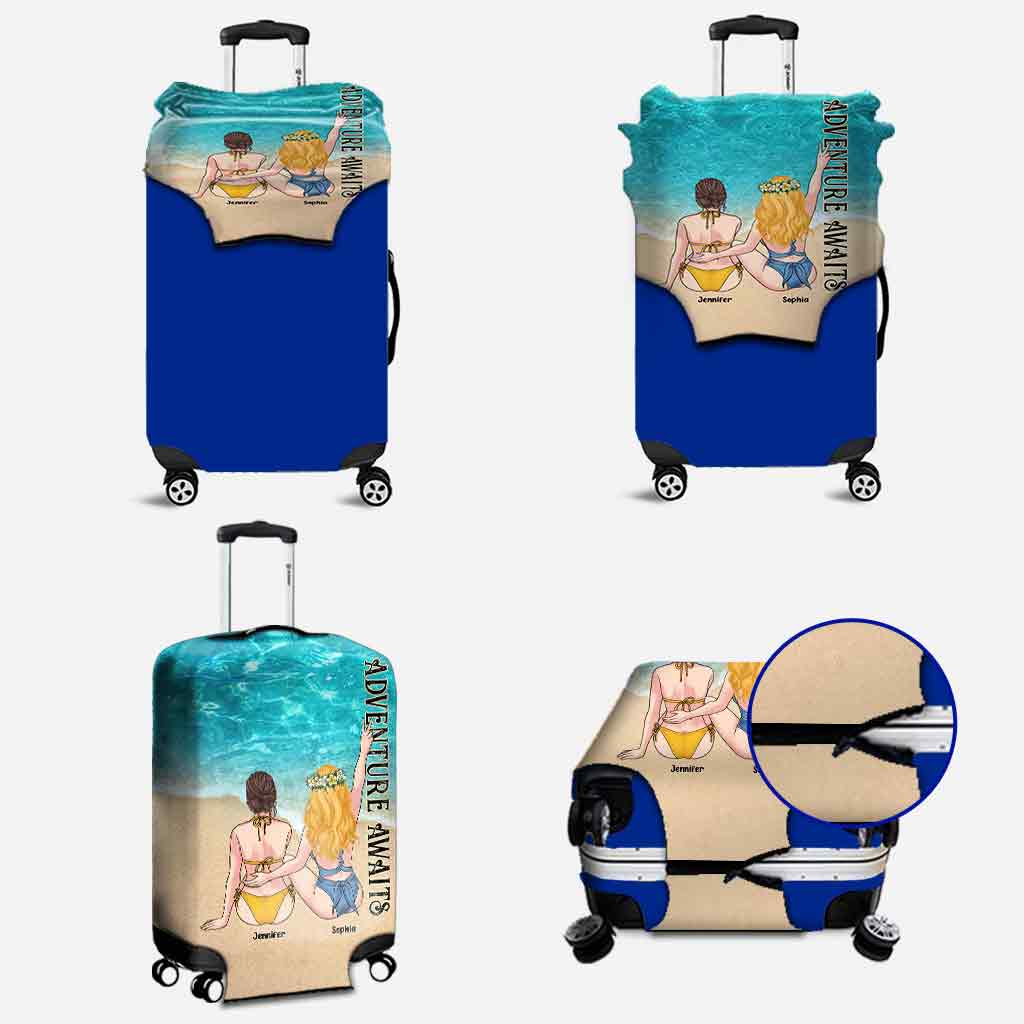 Adventure Awaits - Personalized Bestie Luggage Cover