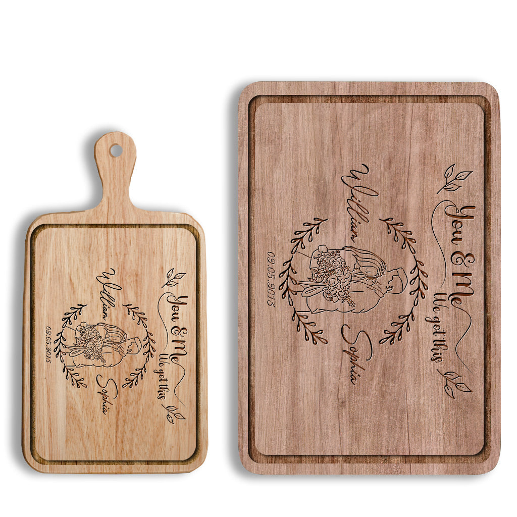 You & Me - Personalized Couple Cutting Board