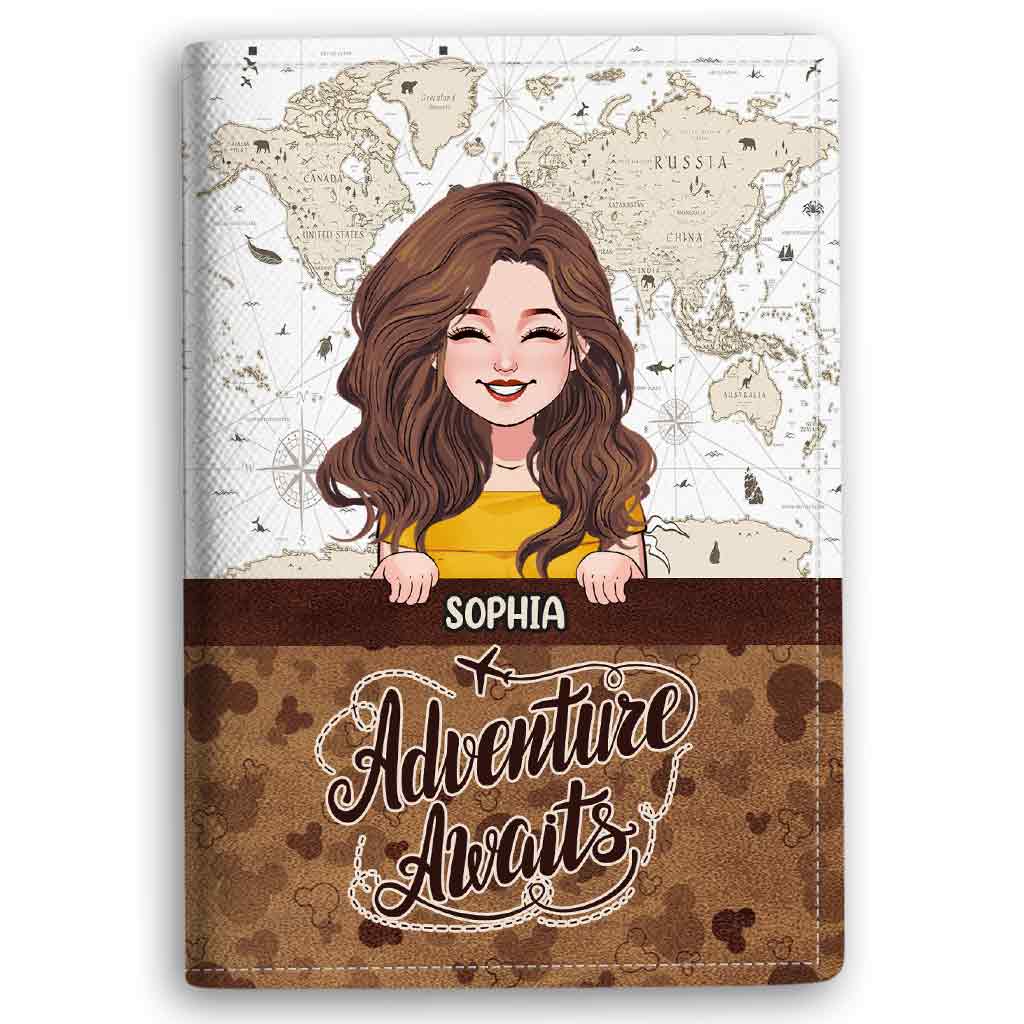 Adventure Awaits - Personalized Travelling Passport Holder