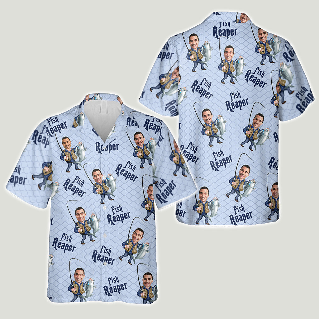 Fish Reaper - Personalized Fishing Hawaiian Shirt