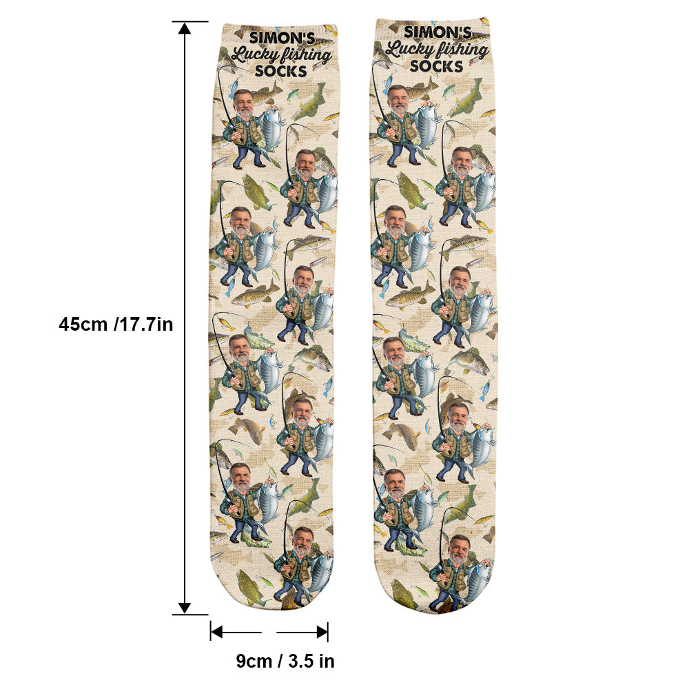 Lucky Fishing Socks - Personalized Fishing Socks