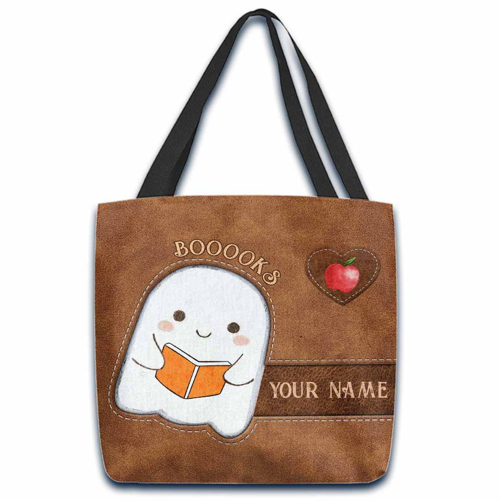 Booooks Halloween - Teacher Personalized Tote Bag