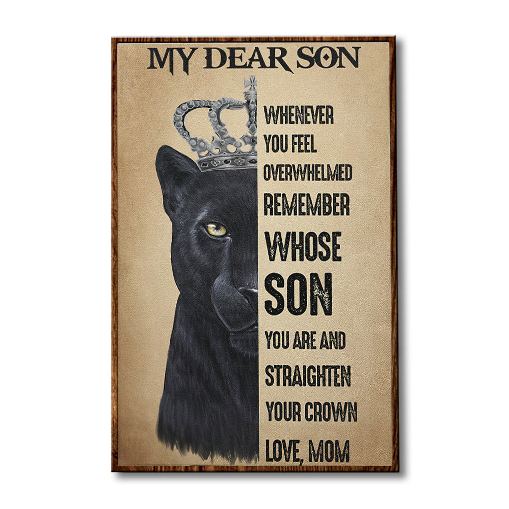 My Dear Son - African American Poster 112021