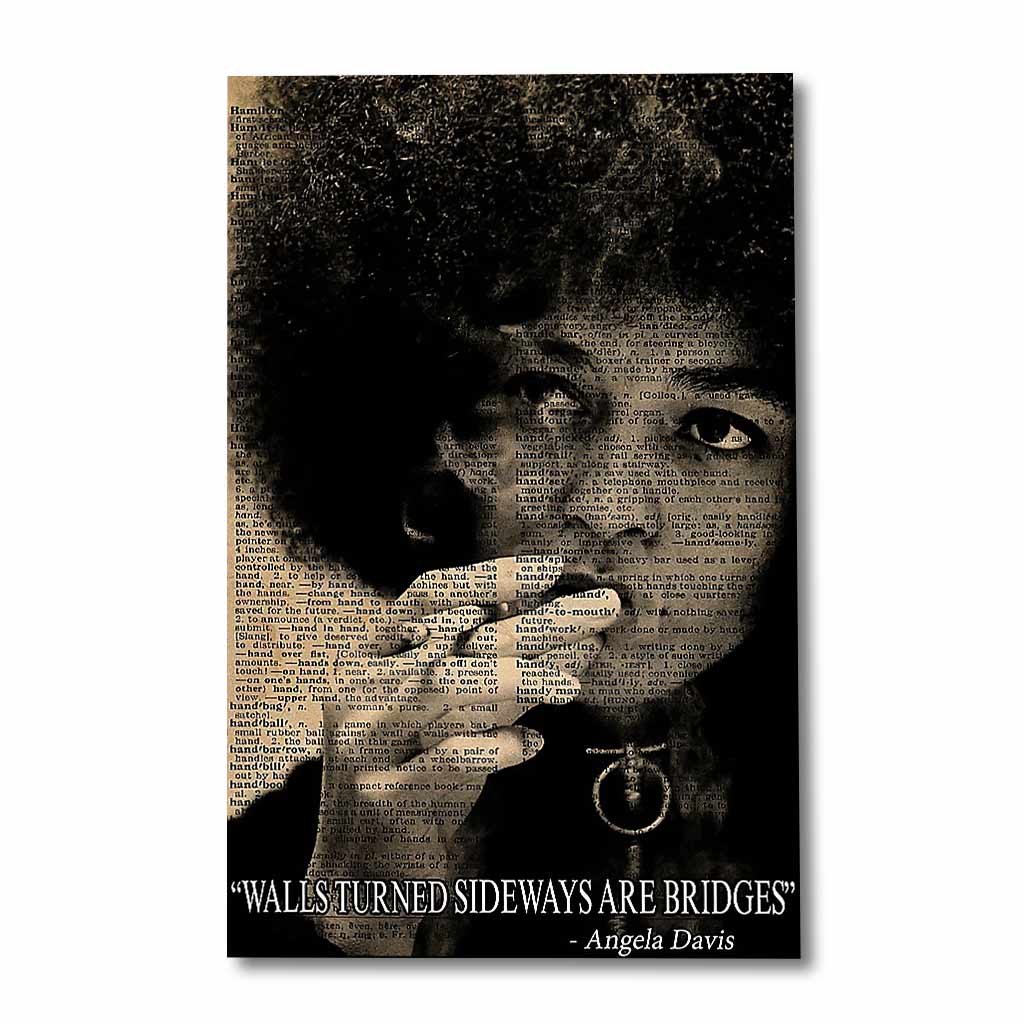 Les murs tournés sur le côté sont des ponts - Affiche afro-américaine 1121