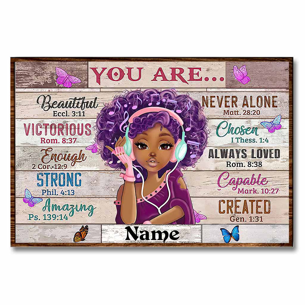 Tu es magnifique - Affiche afro-américaine personnalisée 112021