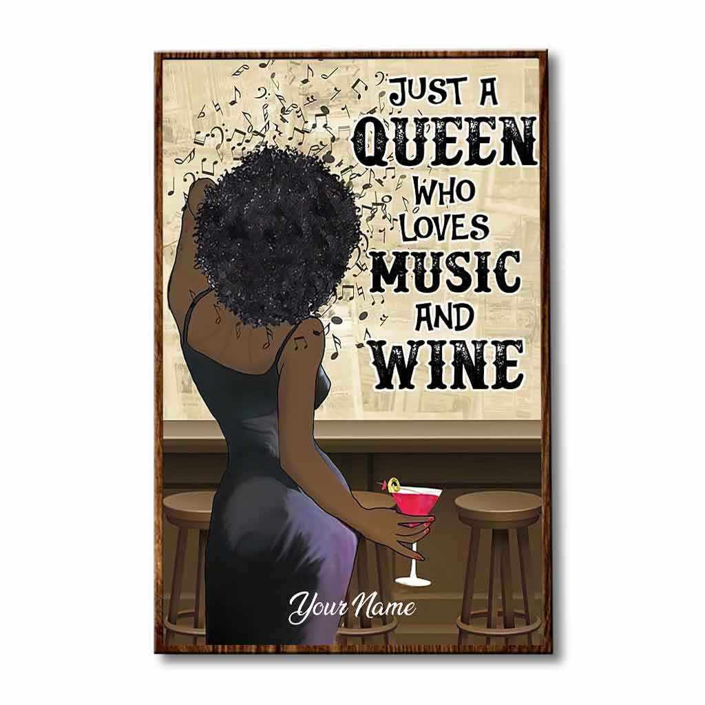 Black Queen - Personalized African American Poster 1121