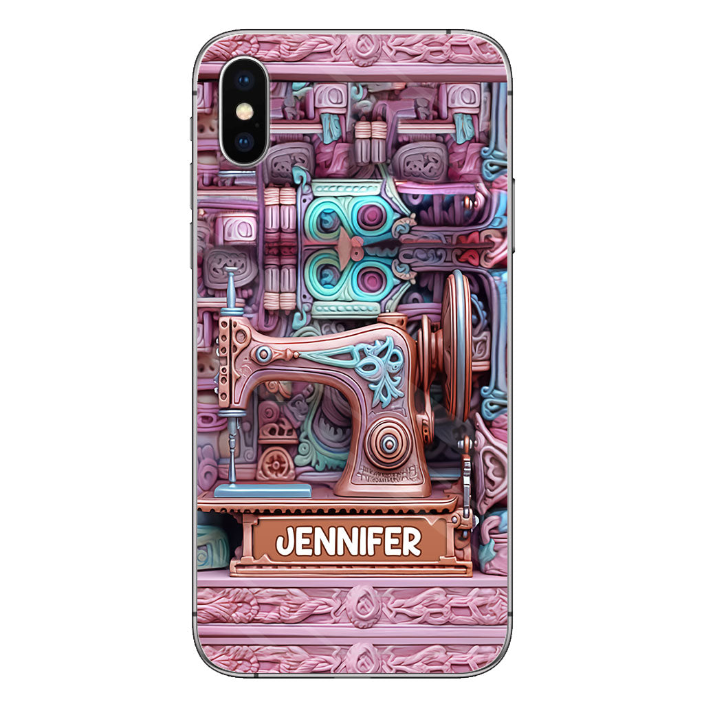 Love Sewing - Personalized Sewing Phone Case