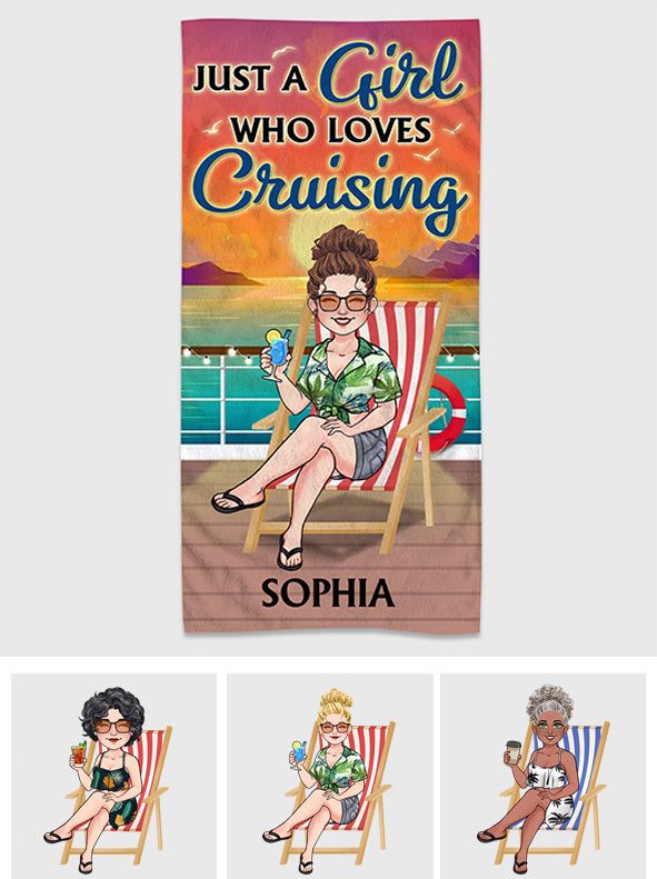 Life Is Better On A Cruise - Personalized Cruising Beach Towel