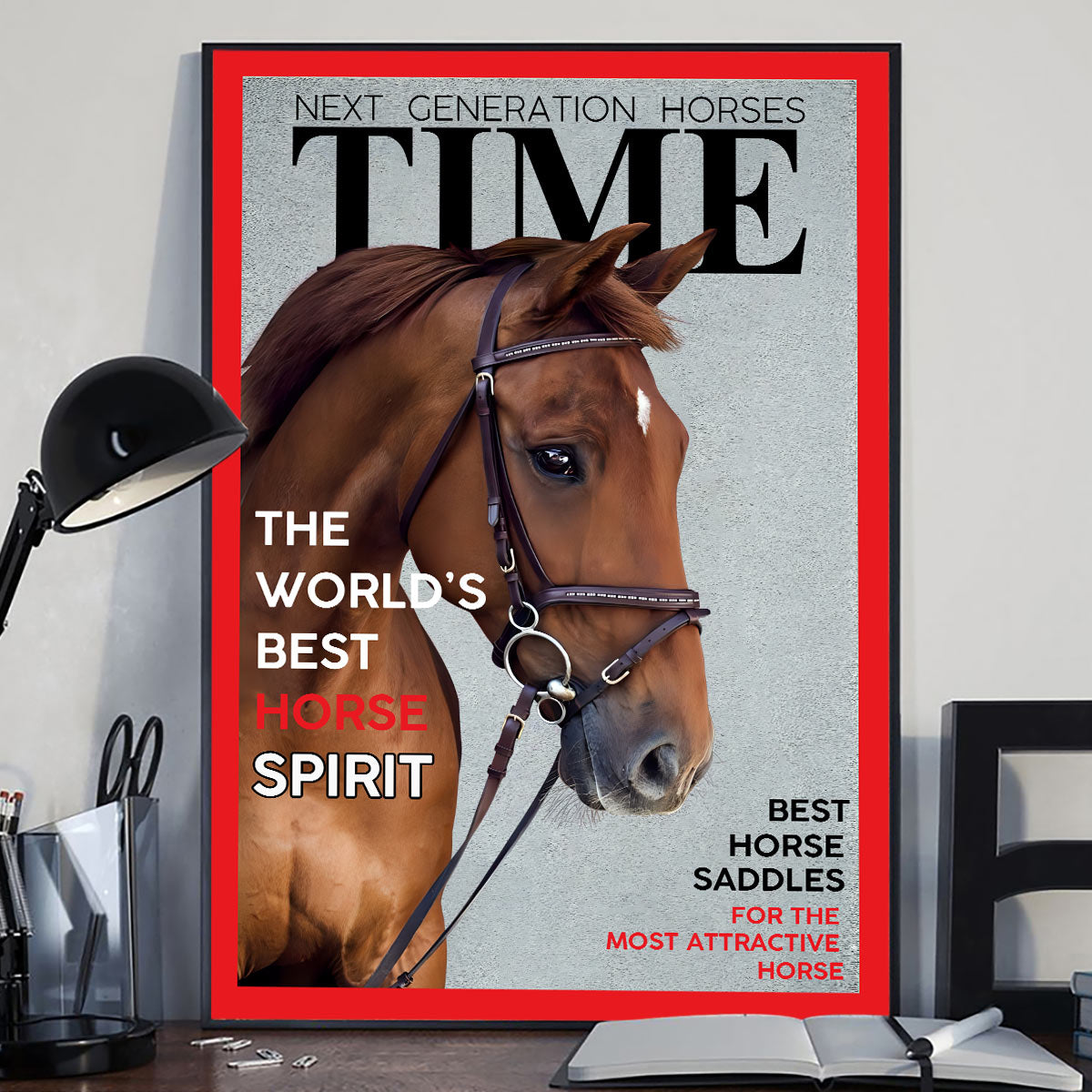 Magazine Covers - Personalized Horse Canvas And Poster