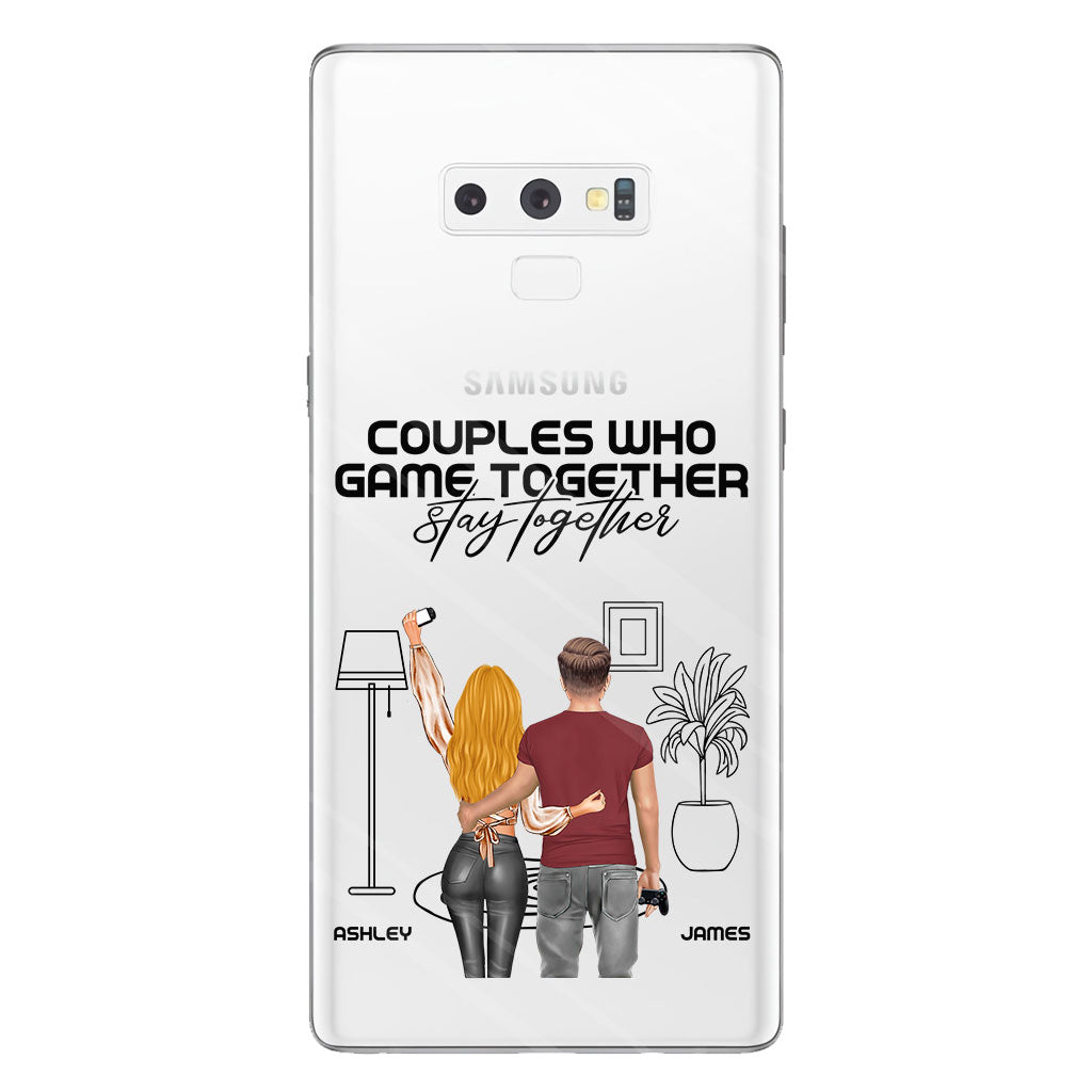 Couples Who Game Together Stay Together - Personalized Video Game Clear Phone Case