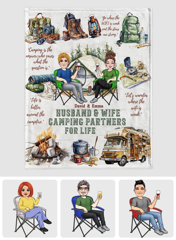 Camping Life - Personalized Camping Blanket