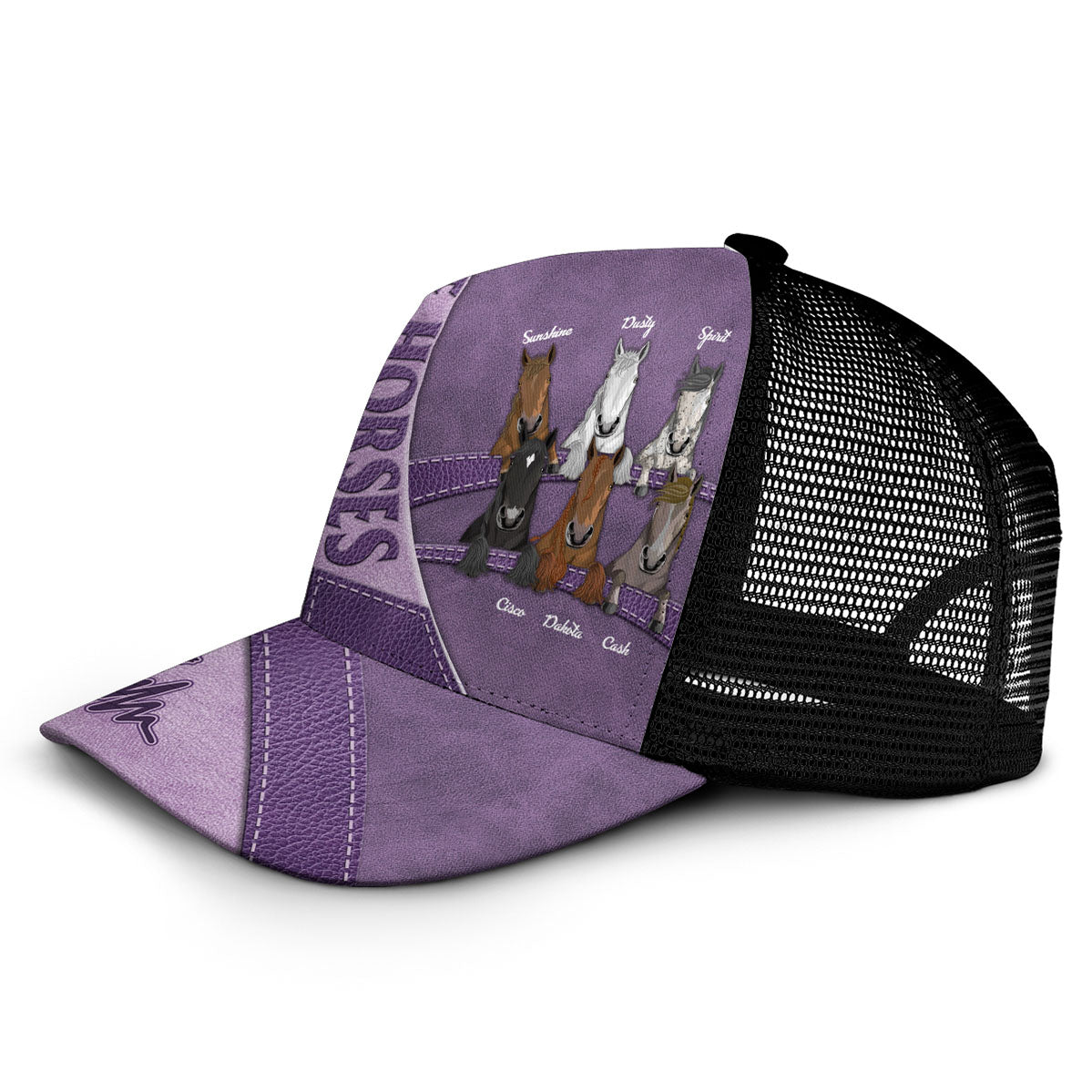 Love Horses - Personalized Horse Trucker Hat