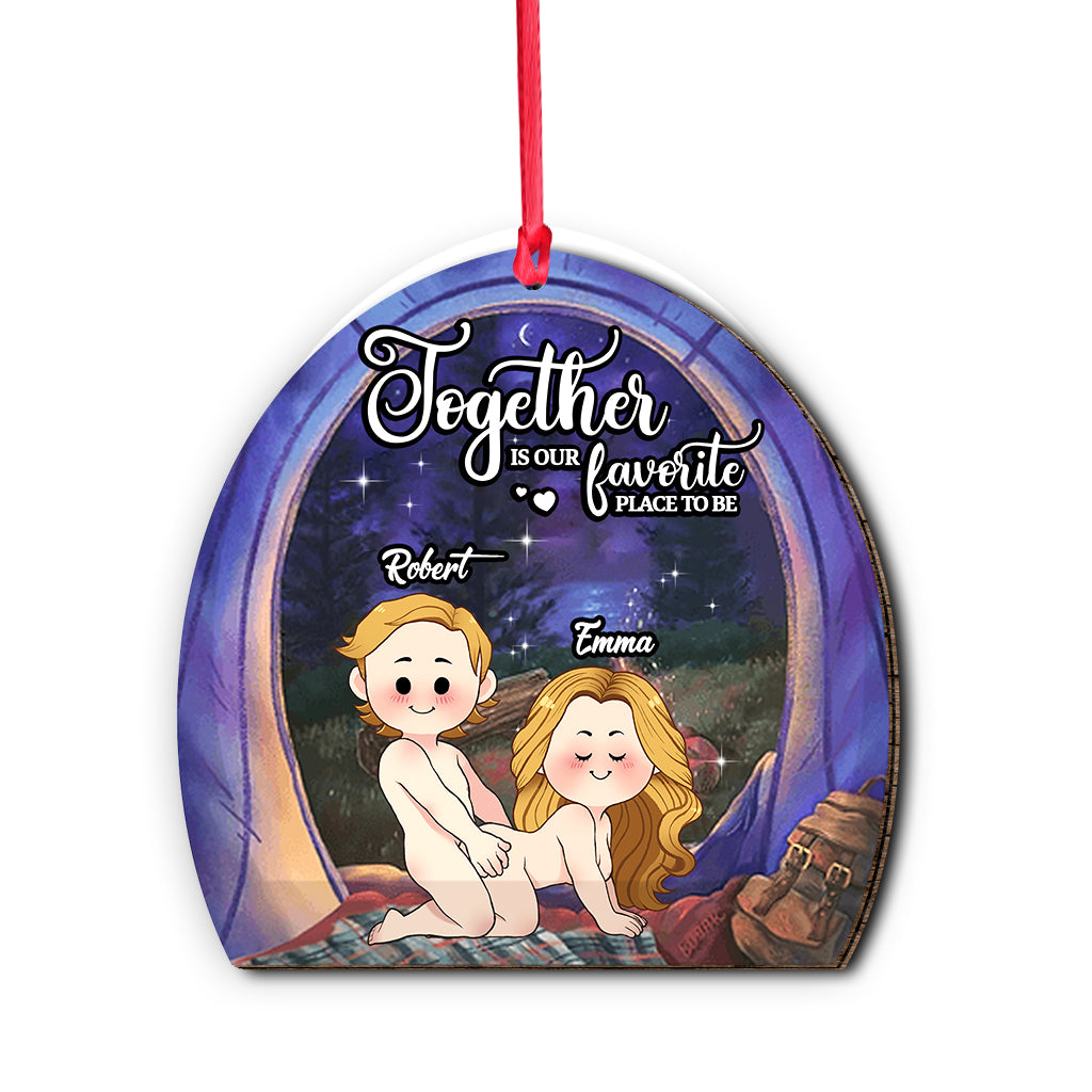 Together Is Our Favorite Place To Be - Personalized Camping Ornament