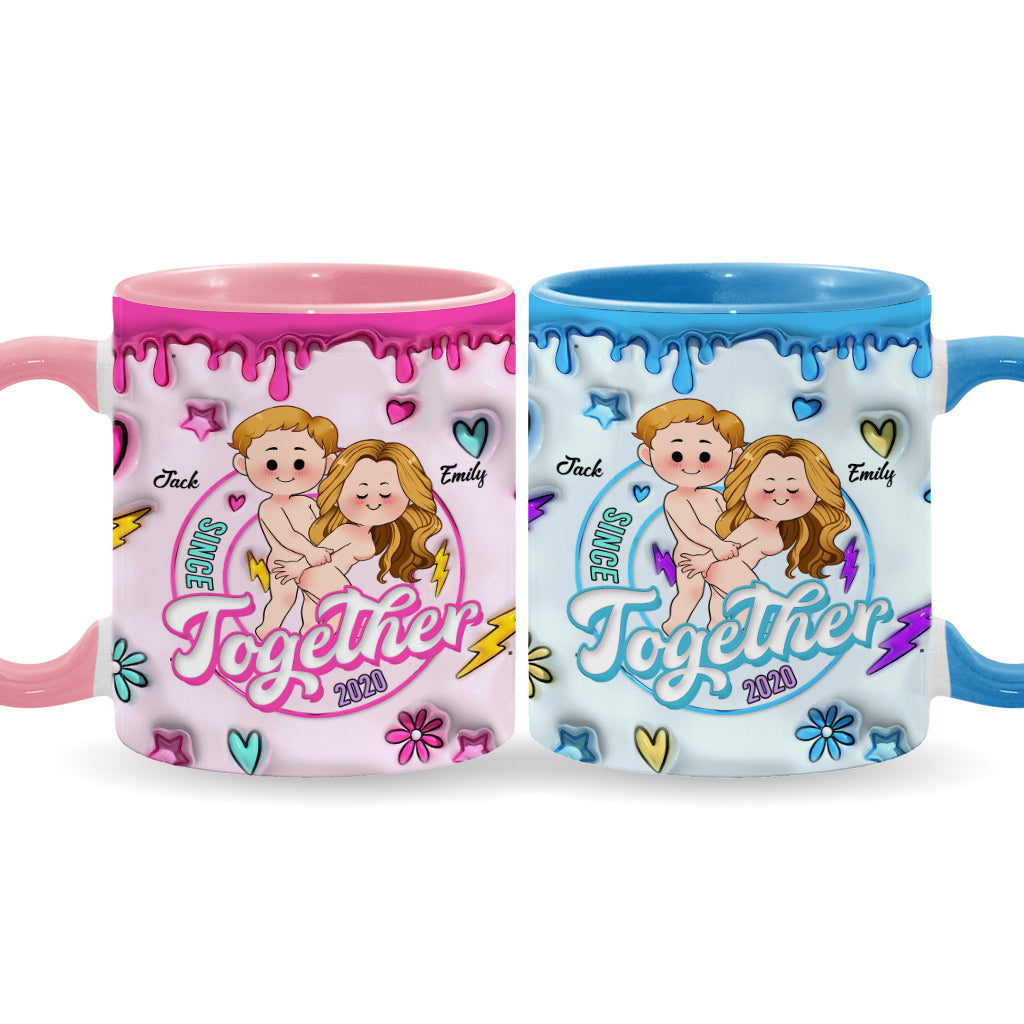Together Since - Personalized Couple Accent Mug