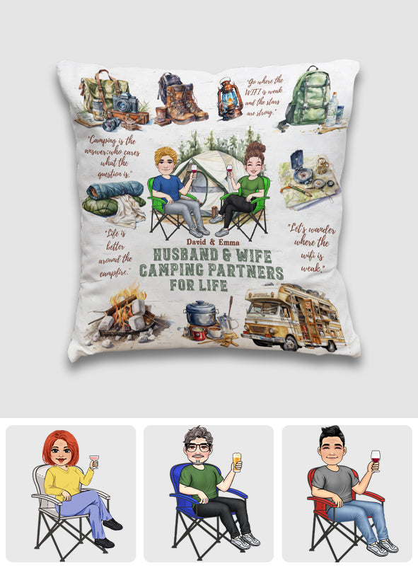 Camping Life - Personalized Camping Throw Pillow