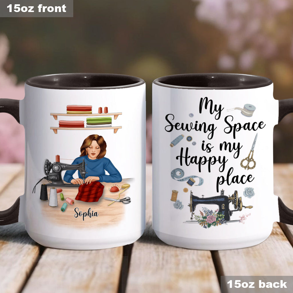My Sewing Space - Personalized Sewing Accent Mug