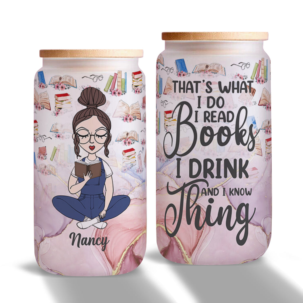 That's What I Do - Personalized Book Can Glass