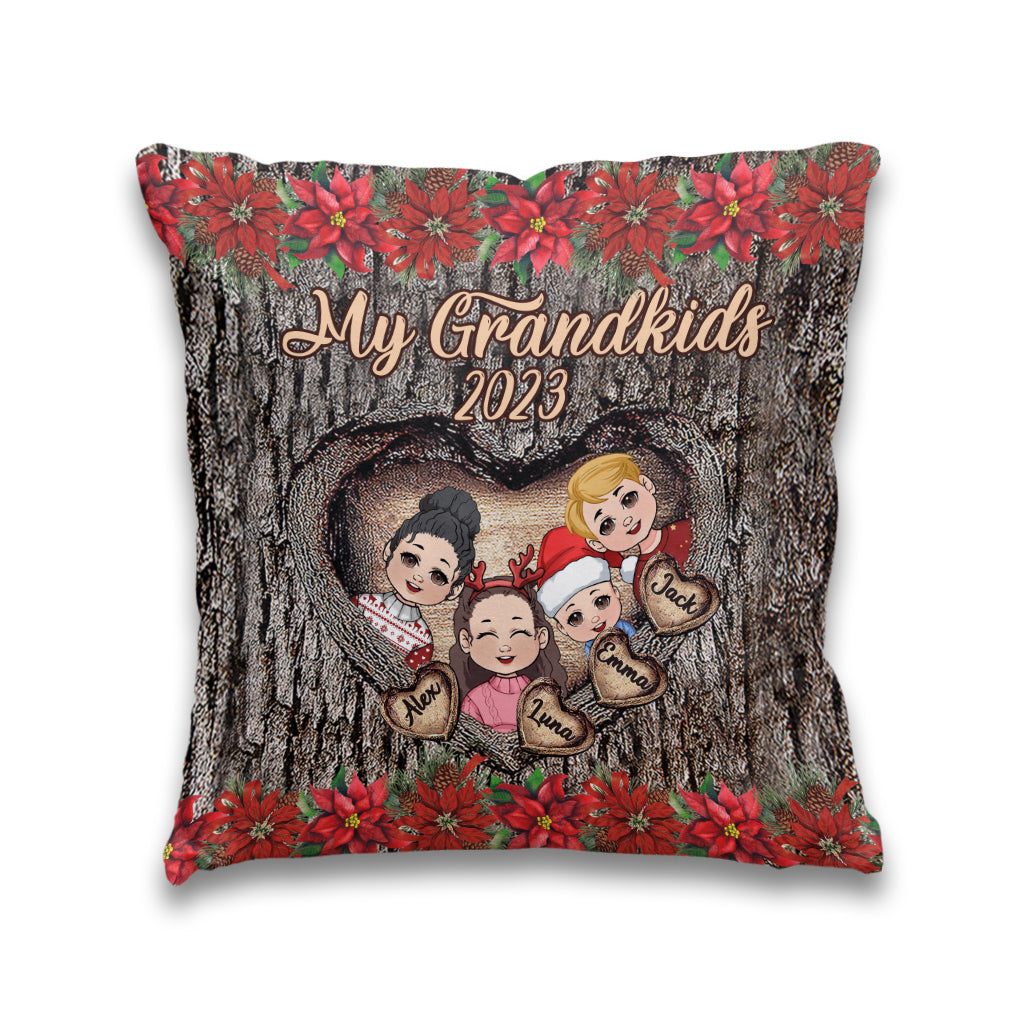 My Grandkids - Personalized Grandma Throw Pillow