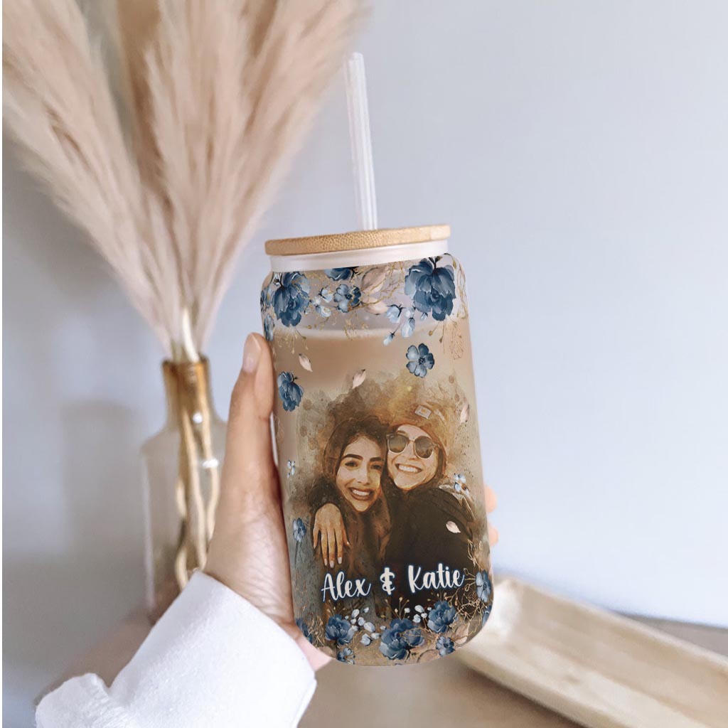 Apparently We’re Trouble - Personalized Bestie Can Glass