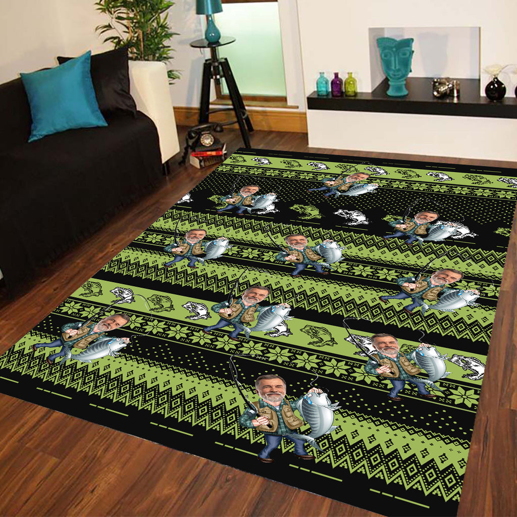 Love Fishing - Personalized Fishing Rug