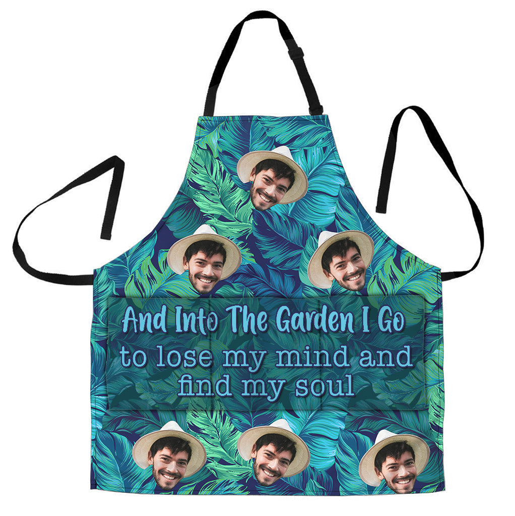 And Into The Garden - Gardening gift for mom, dad, grandma, him, her, wife, husband, girlfriend, boyfriend - Personalized Apron