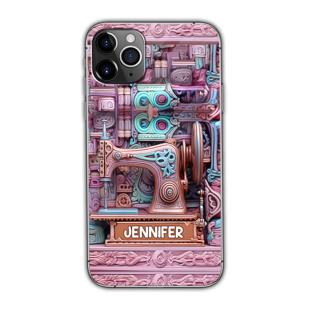 Love Sewing - Personalized Sewing Phone Case
