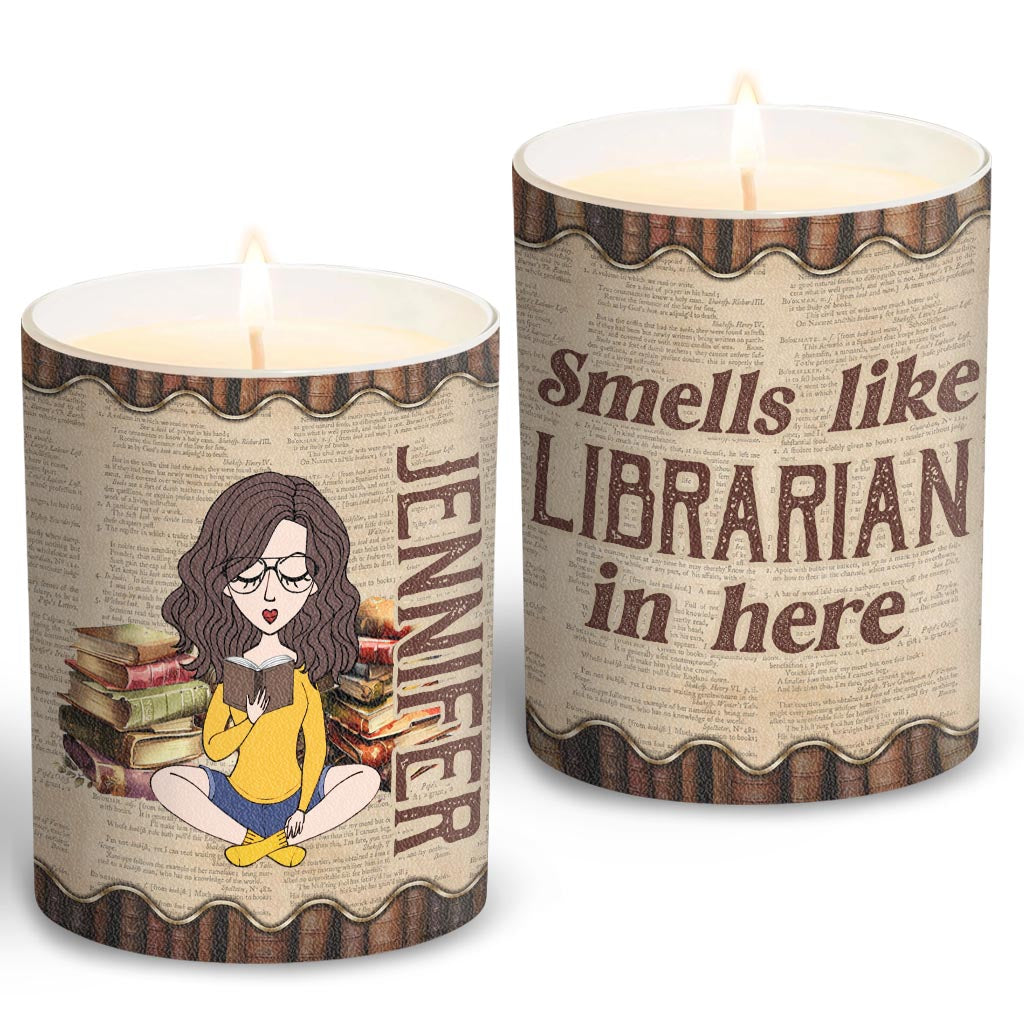 Smells Like I Have No Shelf Control - Personalized Book Candle With Wooden Lid