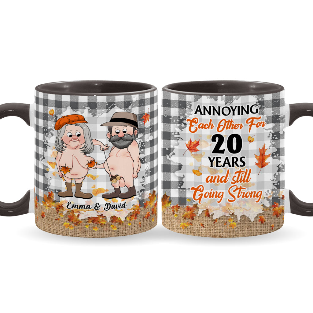 Annoying Each Other - Personalized Couple Accent Mug