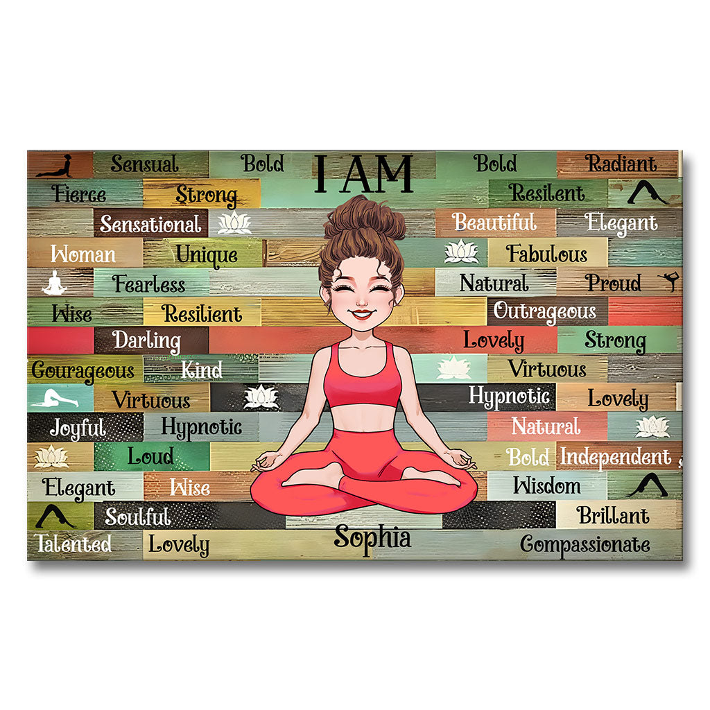 I Am - Personalized Yoga Canvas And Poster