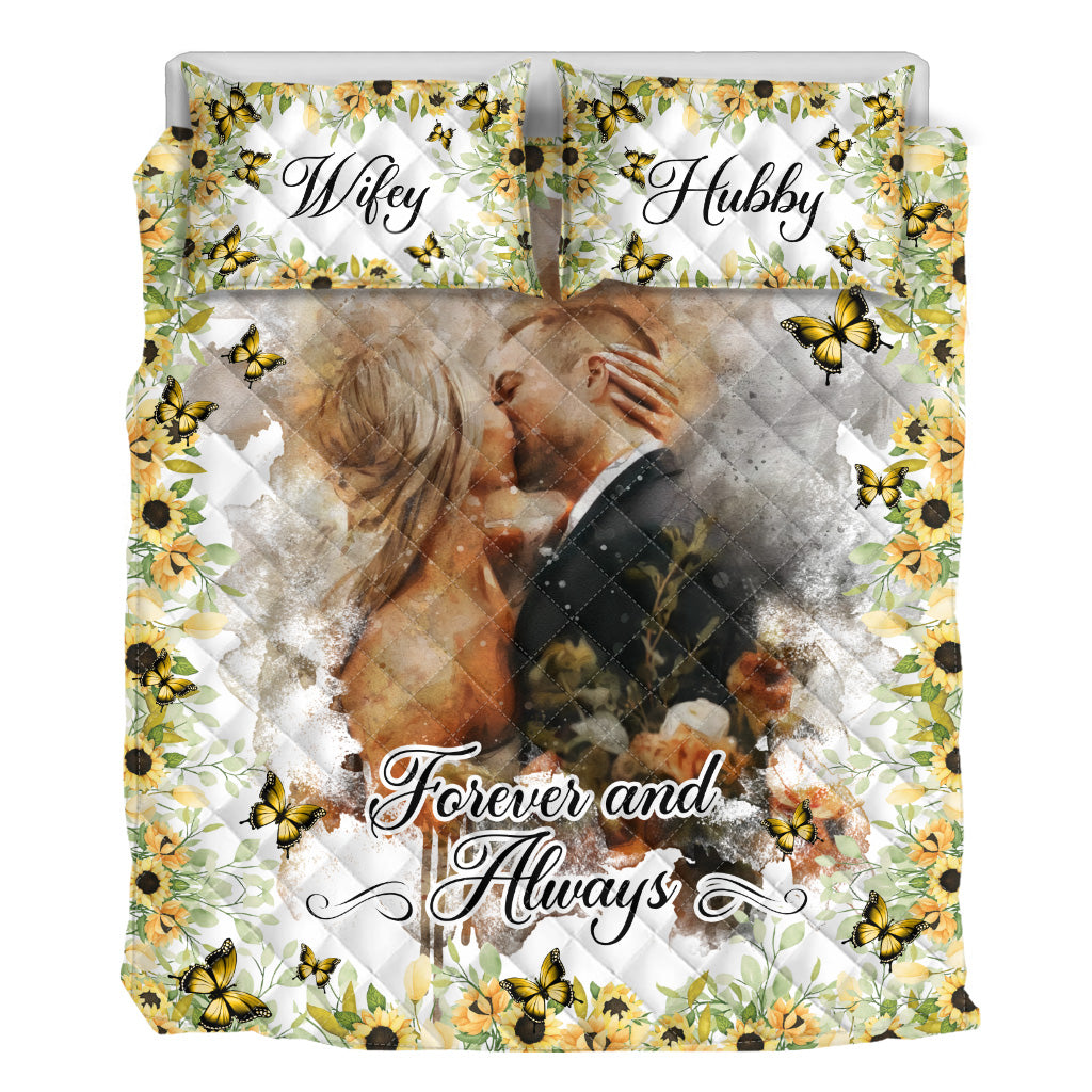 Forever & Always - Personalized Couple Quilt Set