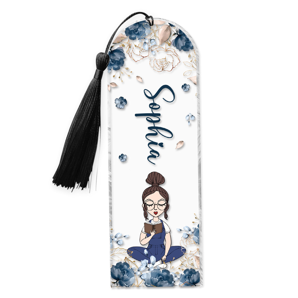 Just A Girl Who Loves Reading - Personalized Book Bookmark