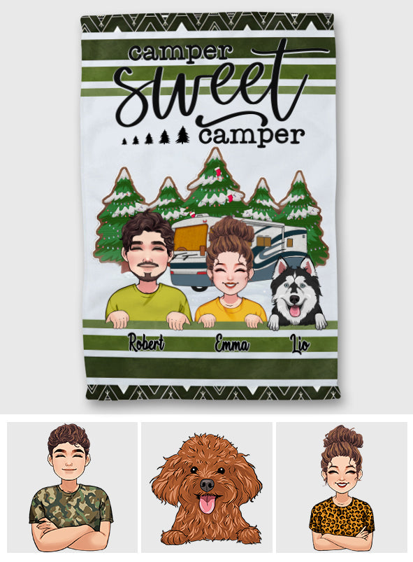 Camper Sweet Camper - Personalized Camping Towel