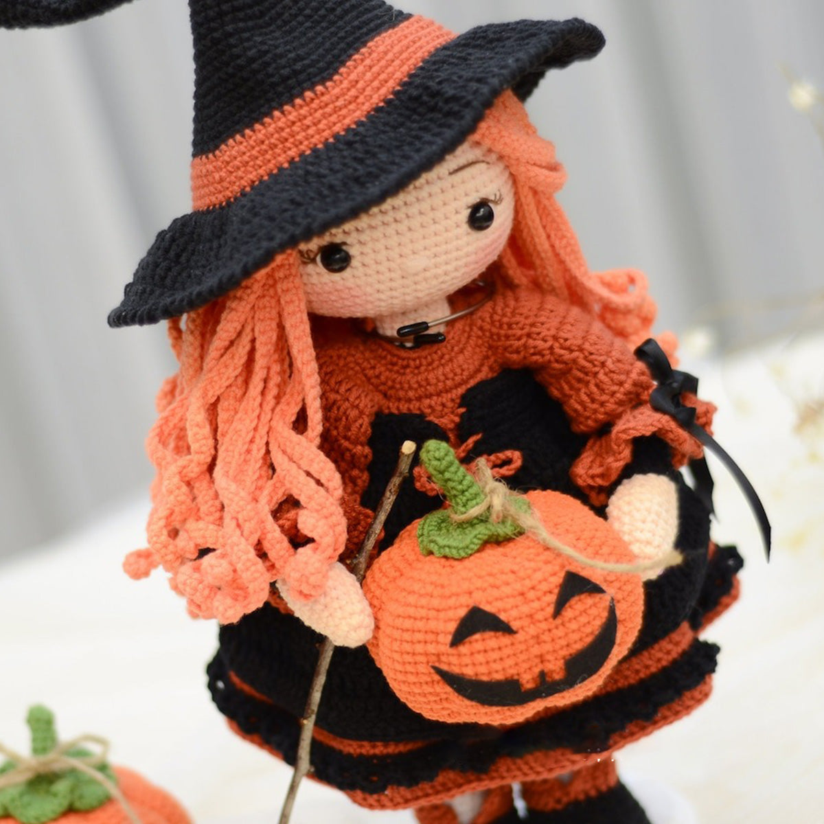 Witch Doll - Witch Hand Knitted Doll