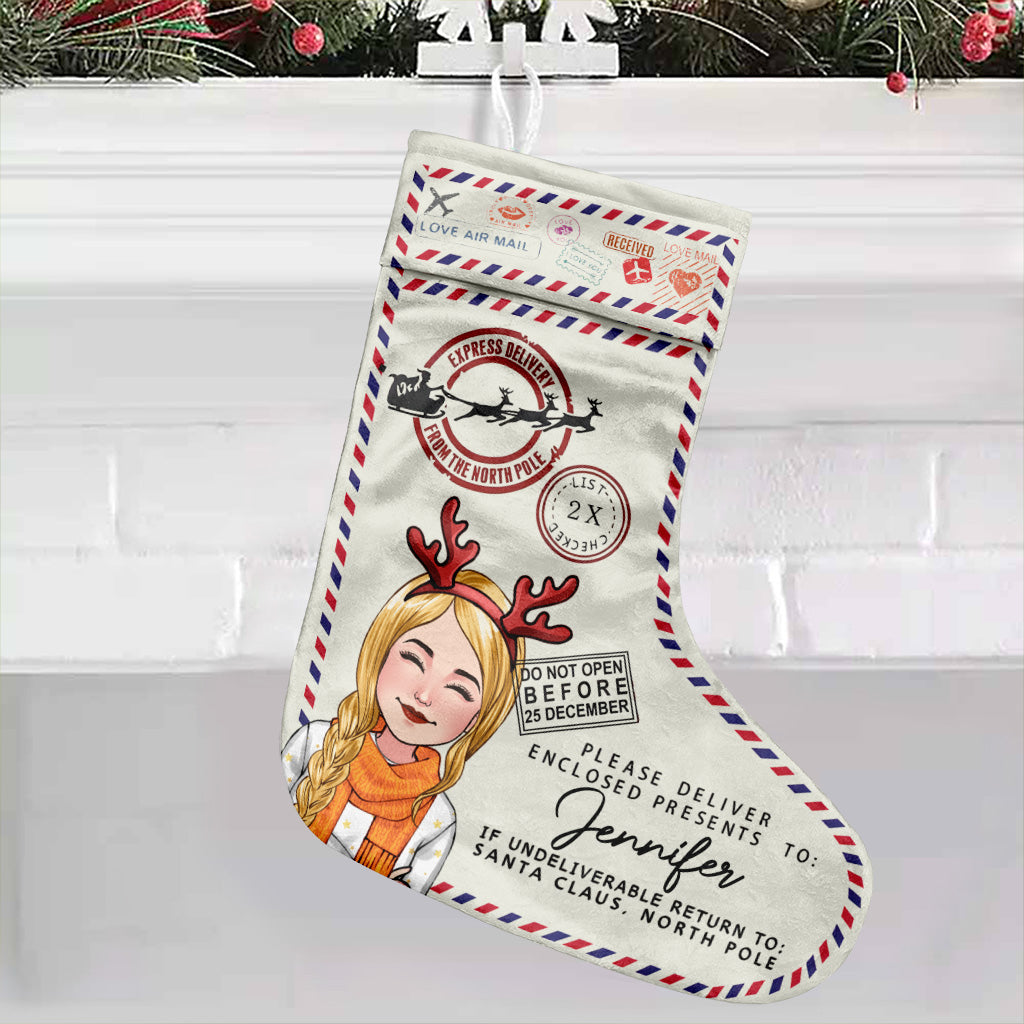 North Pole Express Santa Delivery - Personalized Family Christmas Stockings