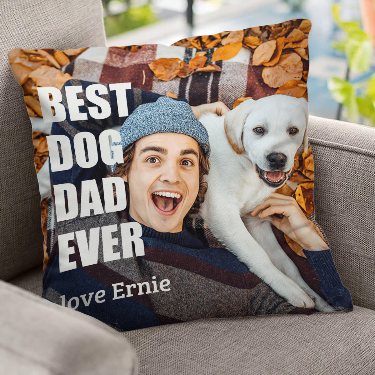 Best Dog Mom/ Mother/ Grandma... Ever - Personalized Throw Pillow