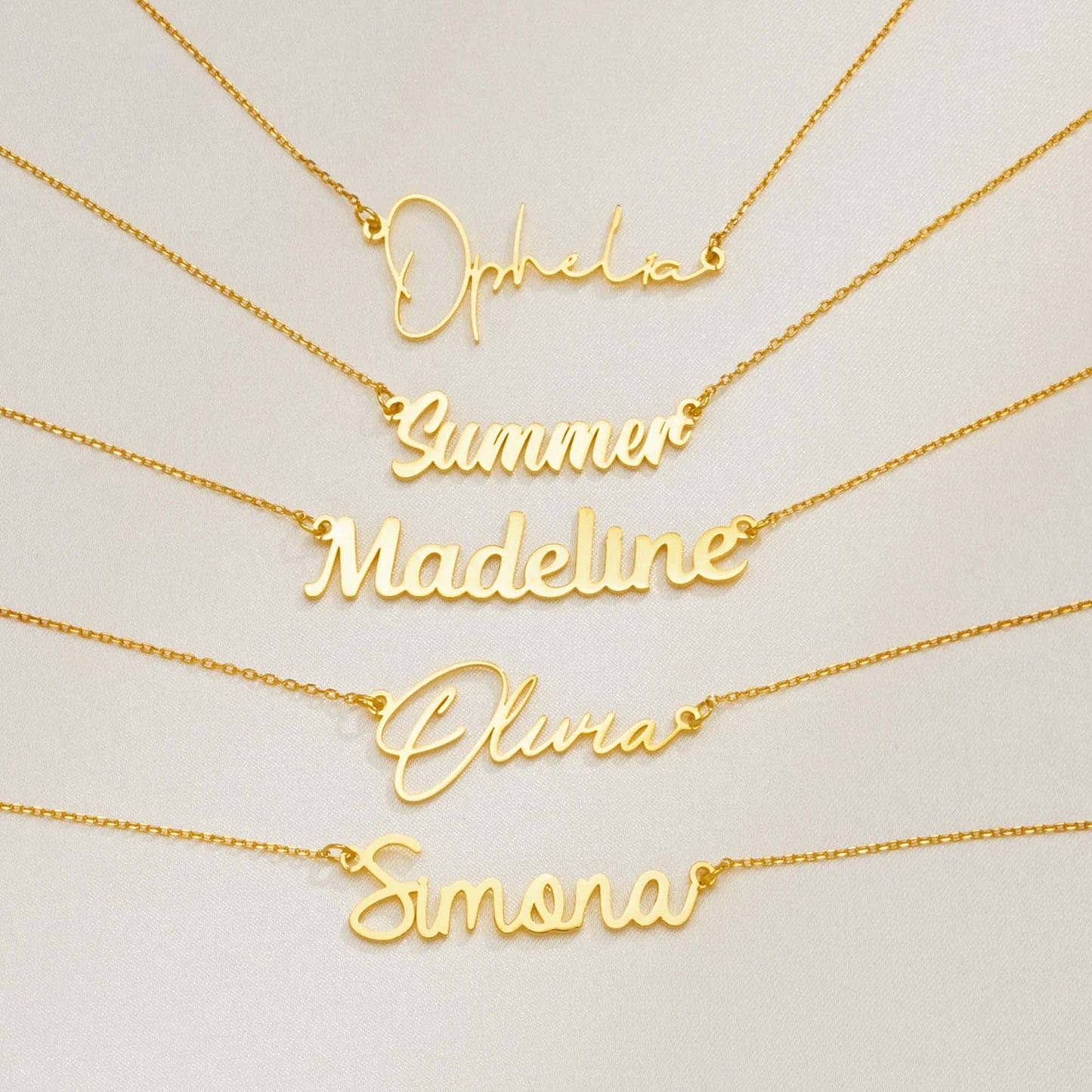 Love You Mom - Personalized Mother Name Necklace