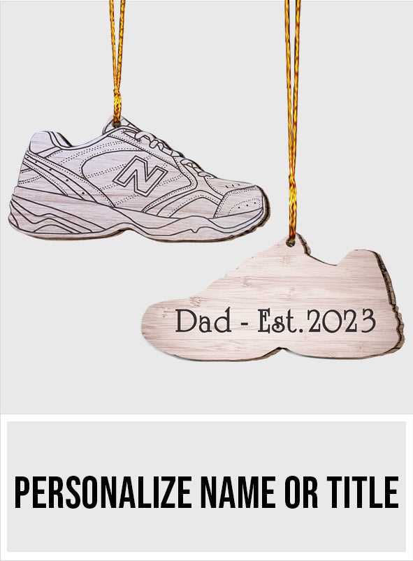 Dad Shoes - Gift for dad - Personalized Ornament